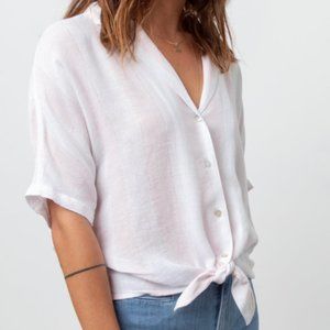 Rails Marley Lotus Striped Tie Front Top